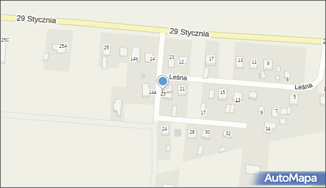 Sypniewo, Leśna, 23, mapa Sypniewo