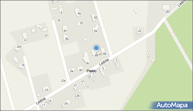 Szałsza, Leśna, 8d, mapa Szałsza