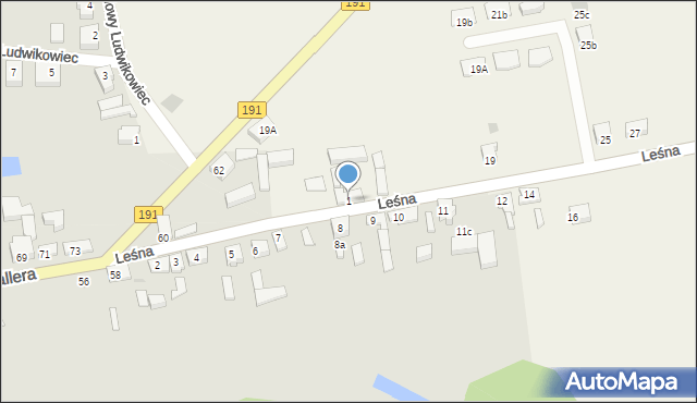 Szamocin, Leśna, 1, mapa Szamocin