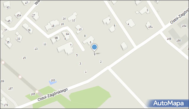 Szczecin, Letniego Poranka, 4, mapa Szczecina