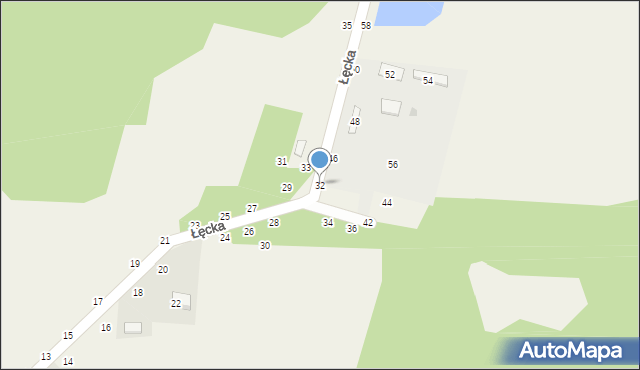 Szczepanów, Łęcka, 32, mapa Szczepanów