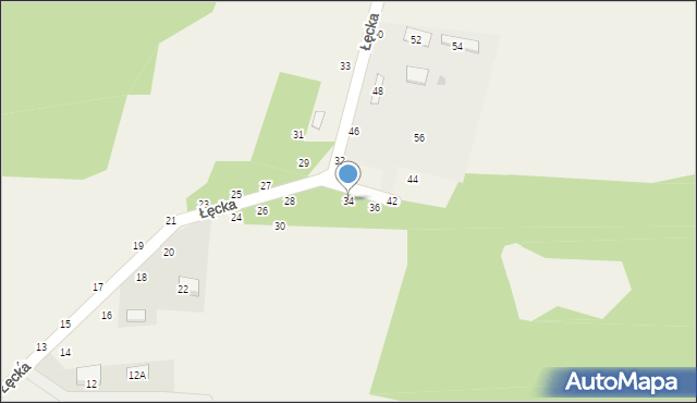 Szczepanów, Łęcka, 34, mapa Szczepanów