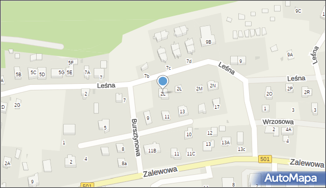 Sztutowo, Leśna, 2L, mapa Sztutowo