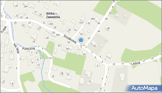 Tarnowiec, Leśna, 2, mapa Tarnowiec