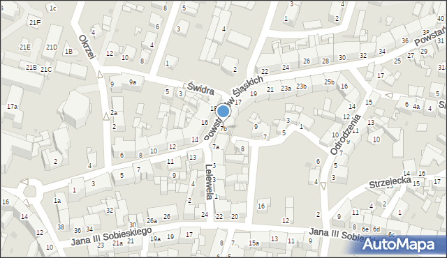 Tarnowskie Góry, Lelewela Joachima, 7b, mapa Tarnowskie Góry