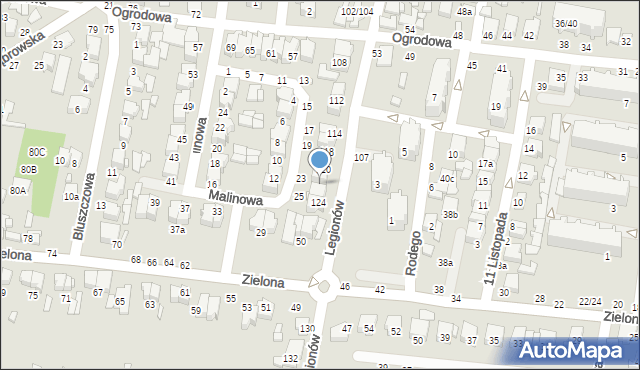 Tomaszów Mazowiecki, Legionów, 122, mapa Tomaszów Mazowiecki