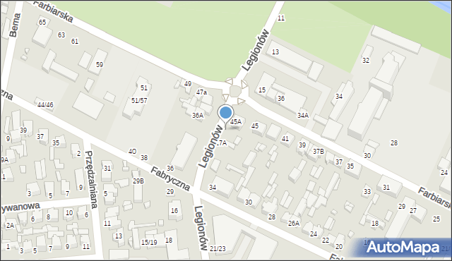 Tomaszów Mazowiecki, Legionów, 17, mapa Tomaszów Mazowiecki