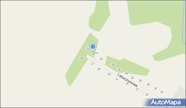 Tomaszowice, Leszczynowa, 32, mapa Tomaszowice