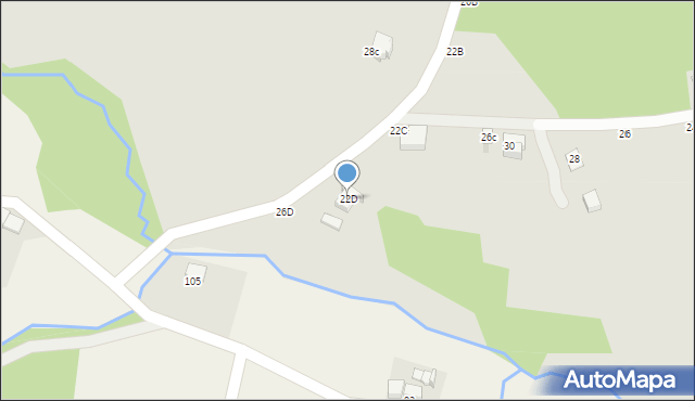 Tuchów, Leśna, 22D, mapa Tuchów