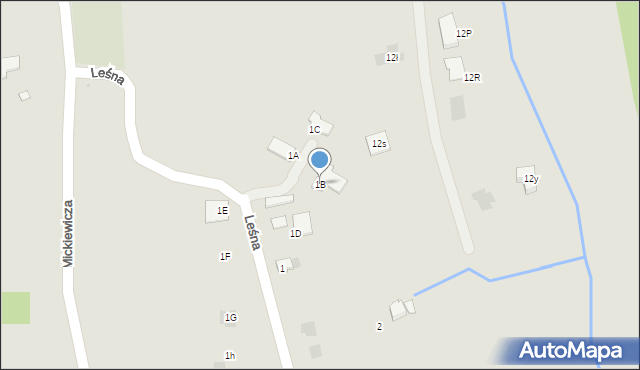 Tyczyn, Leśna, 1B, mapa Tyczyn