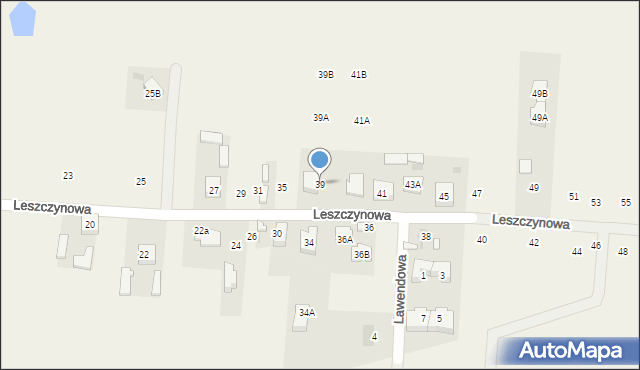 Umiastów, Leszczynowa, 39, mapa Umiastów