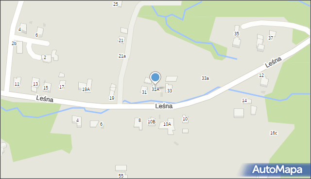 Ustroń, Leśna, 31A, mapa Ustroń