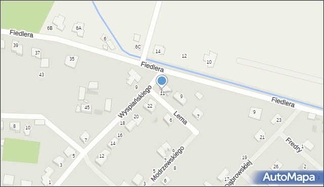 Wągrowiec, Lema Stanisława, 11, mapa Wągrowiec