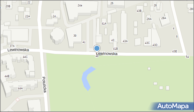 Warszawa, Lewinowska, 48, mapa Warszawy