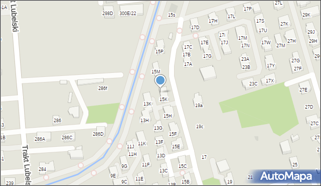 Warszawa, Lebiodowa, 15L, mapa Warszawy