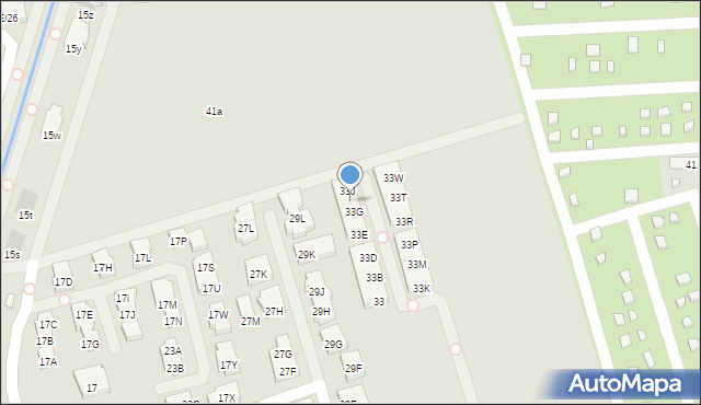 Warszawa, Lebiodowa, 33H, mapa Warszawy