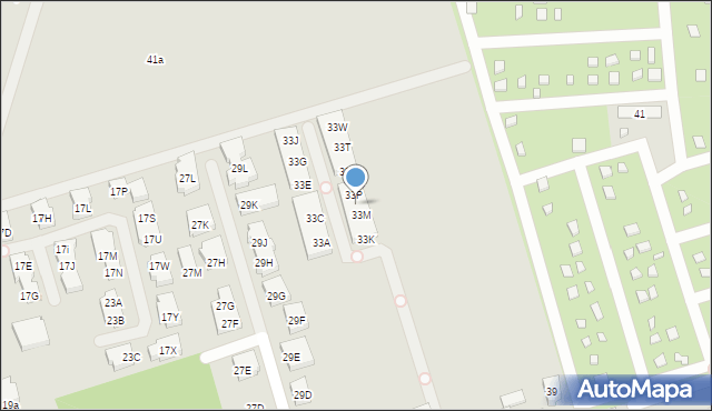 Warszawa, Lebiodowa, 33N, mapa Warszawy