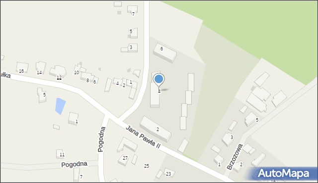 Warszkowo, Leśna, 4, mapa Warszkowo