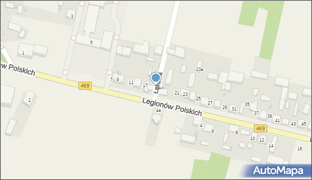 Wartkowice, Legionów Polskich, 19, mapa Wartkowice