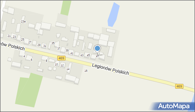 Wartkowice, Legionów Polskich, 47, mapa Wartkowice