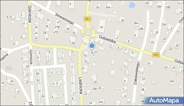 Wieliczka, Lednicka, 4, mapa Wieliczka