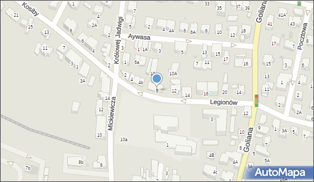 Wieliczka, Legionów, 8, mapa Wieliczka