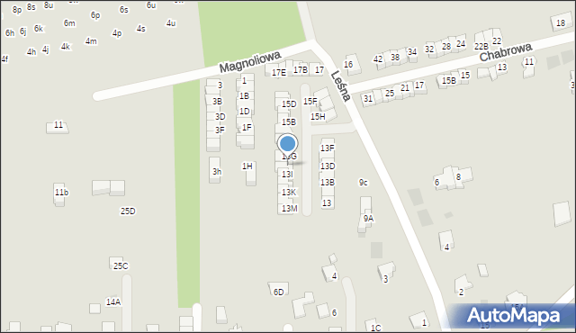 Wieliczka, Leśna, 13H, mapa Wieliczka