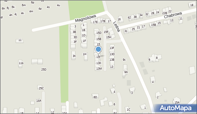 Wieliczka, Leśna, 13I, mapa Wieliczka