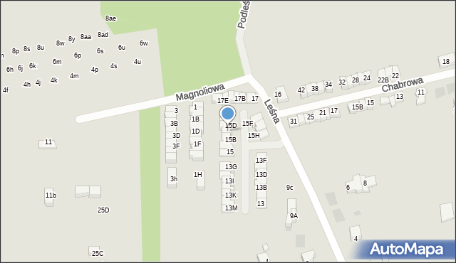 Wieliczka, Leśna, 15C, mapa Wieliczka