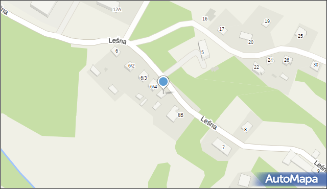 Wielkie Oczy, Leśna, 6/5, mapa Wielkie Oczy