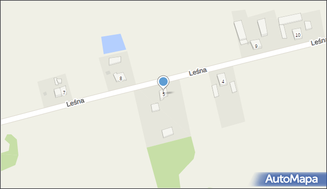 Wieńkowo, Leśna, 5, mapa Wieńkowo