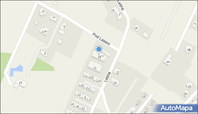 Wilkszyn, Leśna, 19, mapa Wilkszyn