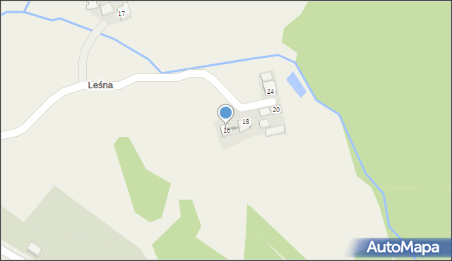 Witanowice, Leśna, 16, mapa Witanowice