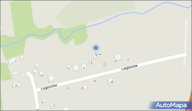 Wodzisław, Legionów, 9, mapa Wodzisław