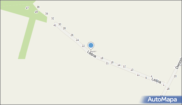 Wola Kalinowska, Leśna, 20, mapa Wola Kalinowska