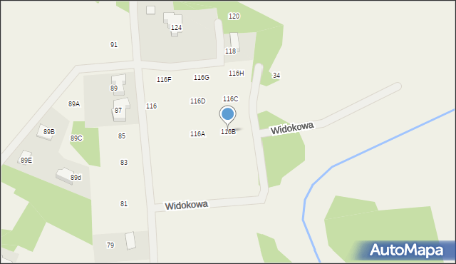 Wólka Radzymińska, Leśna, 116B, mapa Wólka Radzymińska