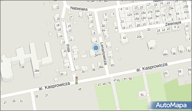 Wrocław, Lenartowicza Teofila Aleksandra, 2A, mapa Wrocławia