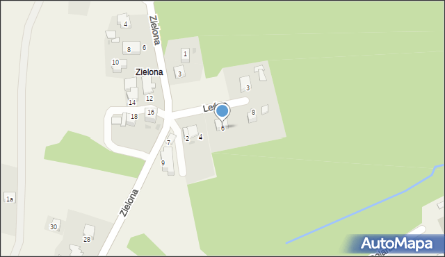 Wrząsowice, Leśna, 6, mapa Wrząsowice