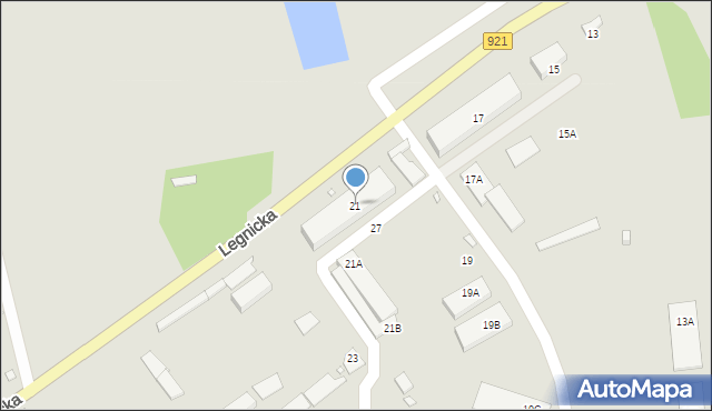 Zabrze, Legnicka, 21, mapa Zabrza