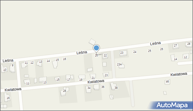 Zacharzew, Leśna, 20, mapa Zacharzew