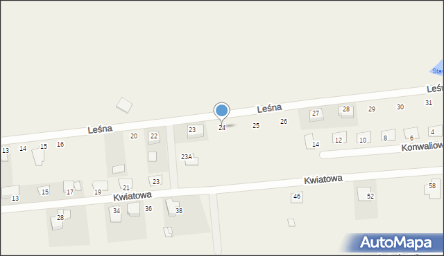 Zacharzew, Leśna, 24, mapa Zacharzew