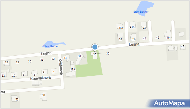 Zacharzew, Leśna, 35, mapa Zacharzew