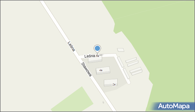 Zakrzów, Leśna, 6a, mapa Zakrzów