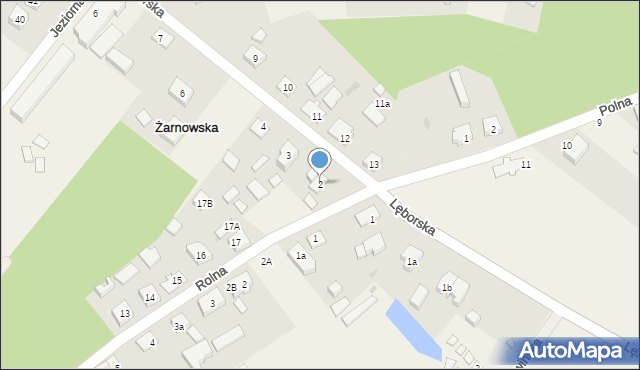 Żarnowska, Lęborska, 2, mapa Żarnowska