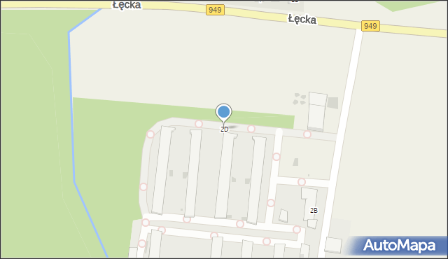 Zasole, Łęcka, 2D, mapa Zasole