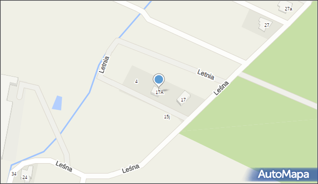 Zasutowo, Leśna, 17A, mapa Zasutowo