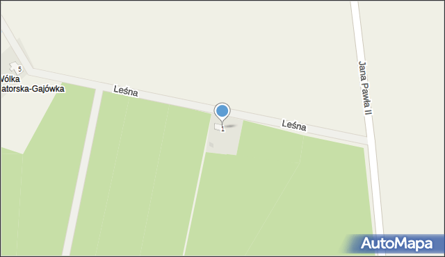 Zatory, Leśna, 1, mapa Zatory