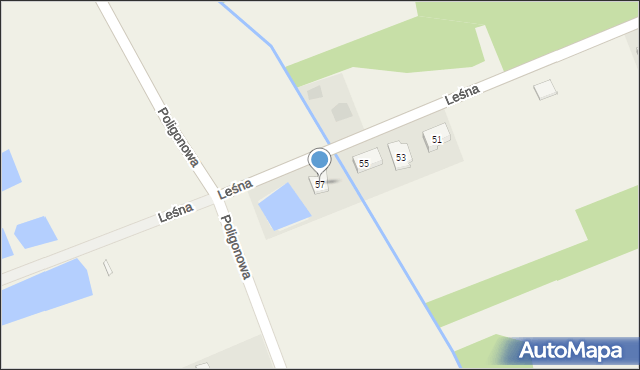 Zielkowice, Leśna, 57, mapa Zielkowice