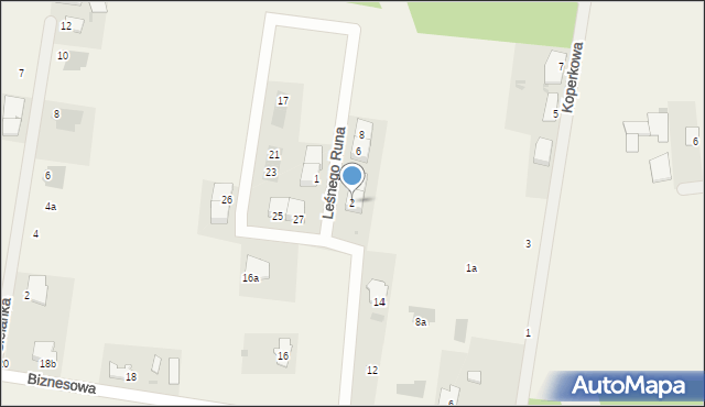 Zielonka, Leśnego Runa, 2, mapa Zielonka