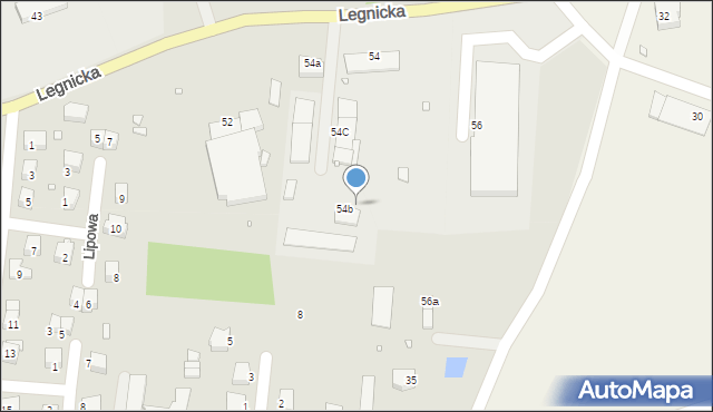 Złotoryja, Legnicka, 54b, mapa Złotoryja